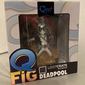 NIB Q Fig Deadpool figure Loot crate exclusive